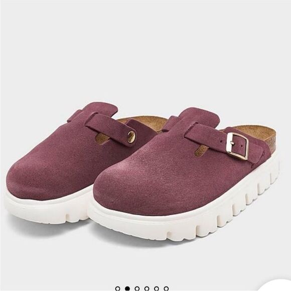 Birkenstock Shoes - Birkenstock Boston Chunky Berry Red 40